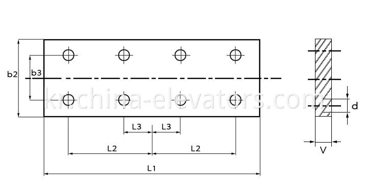 Elevator Guide Rail Fishplate T50 T75 T78 T89 T90 T114 T127